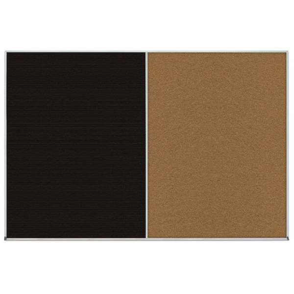 Enclosed Corkboard, 1 Door, 24"x36", 4" Fra